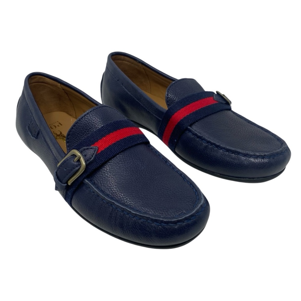 Polo Ralph Lauren Riali Buckled Leather Loafer Shoes Men’s Size 7.5D NWOB